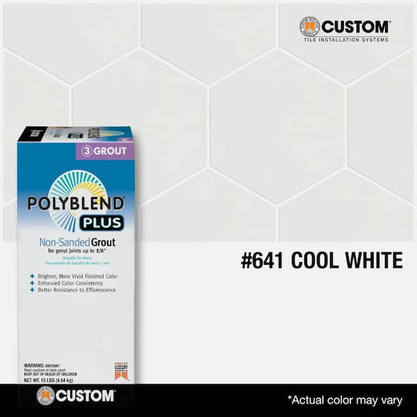 Polyblend Plus #641 Cool White 10 lb. Unsanded Grout