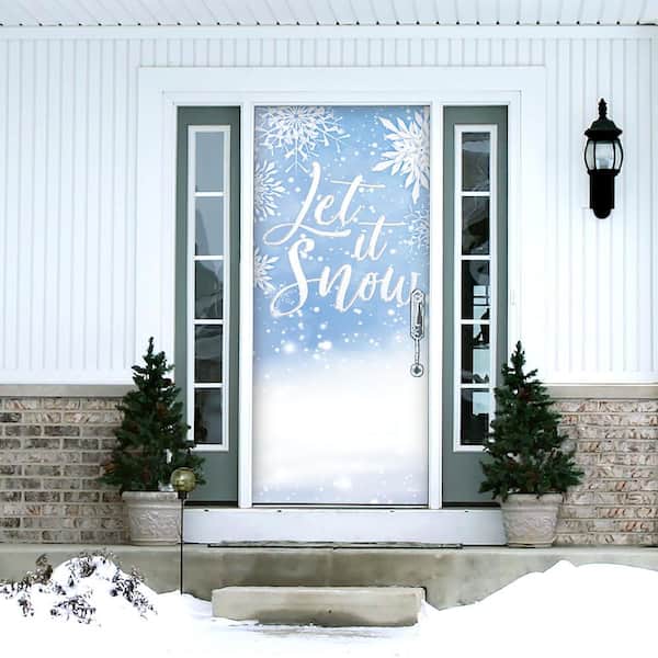 Have a question about My Door Decor 36 in. x 80 in. Winter  Wonderland-Christmas Front Door Decor Mural? - Pg 1 - The Home Depot