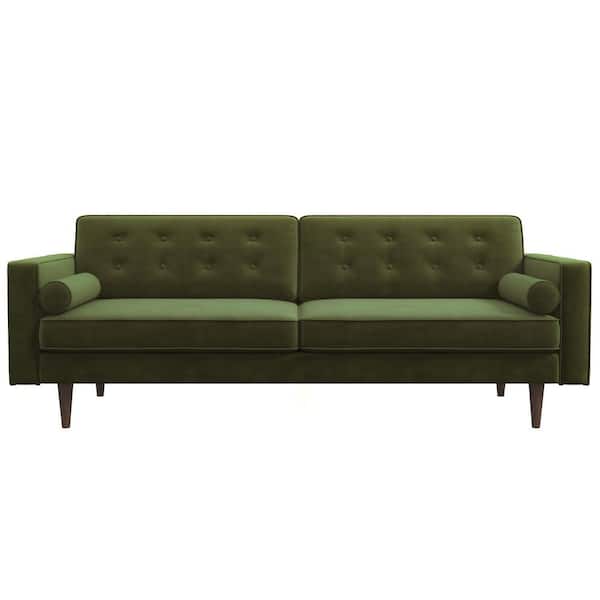 Ashcroft Furniture Co Kensington 85 in. Square Arm Velvet