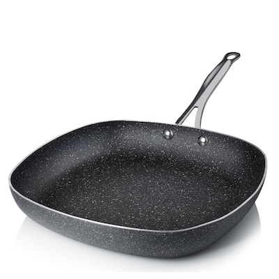 9.5 in. Aluminum Ultra-Durable Non-Stick Diamond Infused Square Fry Pan