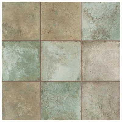 Green Tile Flooring The Home Depot