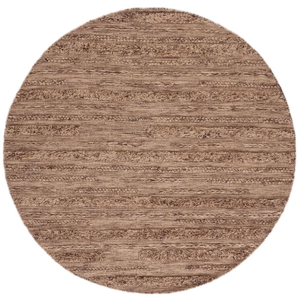 Vermont 6 ft. x 6 ft. Brown/Beige Marle High-Low Round Area Rug price history on PriceWatchPro