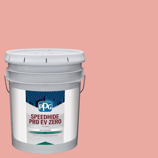 Speedhide Pro EV Zero 5 gal. PPG1190-4 Soft Salmon Eggshell Interior Paint