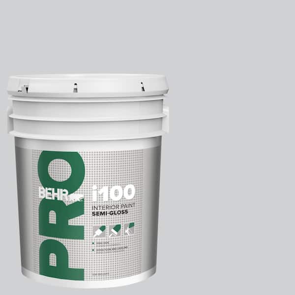 5 gal. #N510-1 Silver Shadow Semi-Gloss Interior Paint