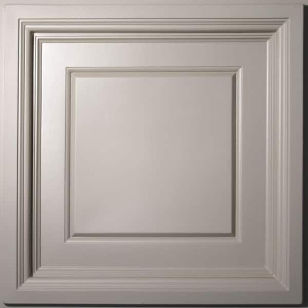 Ceilume Madison Latte Evaluation Sample, Not suitable for installation - 2 ft. x 2 ft. Coffered Ceiling Panel