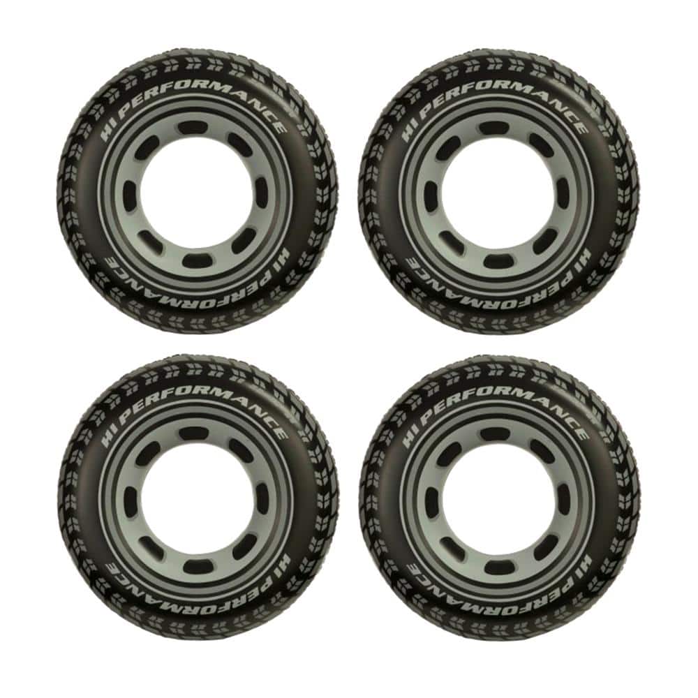Inflatable 36 in. Giant Tire Tubes For Swimming Pool/Lake/Ocean (4-Pack)