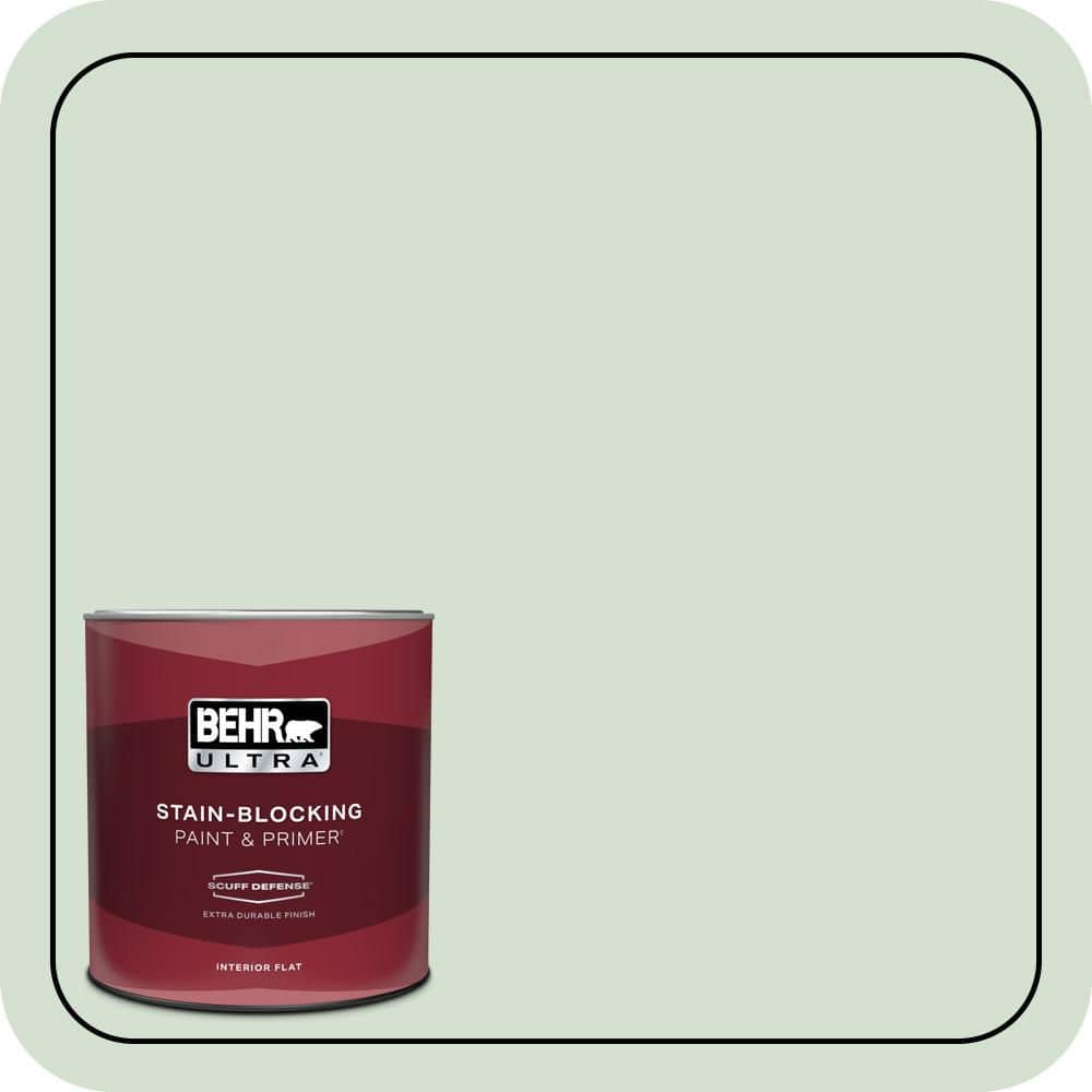 1 qt. #S400-2 Comforting Green Extra Durable Flat Interior Paint & Primer price history on PriceWatchPro