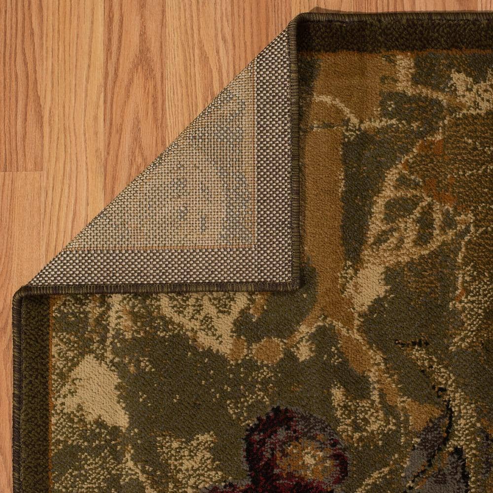 Vineyard Green Rectangular Polypropylene Area Rug