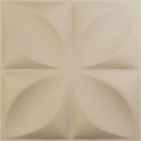 Ekena Millwork 19-5/8"W x 19-5/8"H Alexa EnduraWall Decorative 3D Wall Panel, Smokey Beige (Covers 2.67 Sq.Ft.)