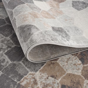 Havana Beige Large (8 ft. x 11 ft.) - 7 ft. 9 in. x 10 ft. 8 in. Traditional Distressed Area Rug