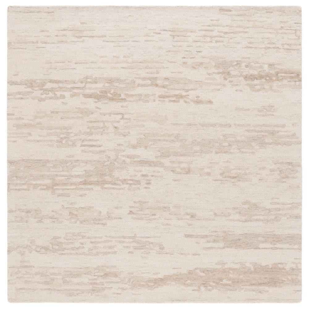 Ebony 6 ft. x 6 ft. Beige Abstract Faded Square Area Rug price history on PriceWatchPro