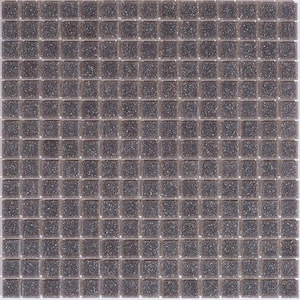 Dune Glossy Fog Gray 12 in. x 12 in. Glass Mosaic Wall and Floor Tile (20 sq. ft./case) (20-pack)