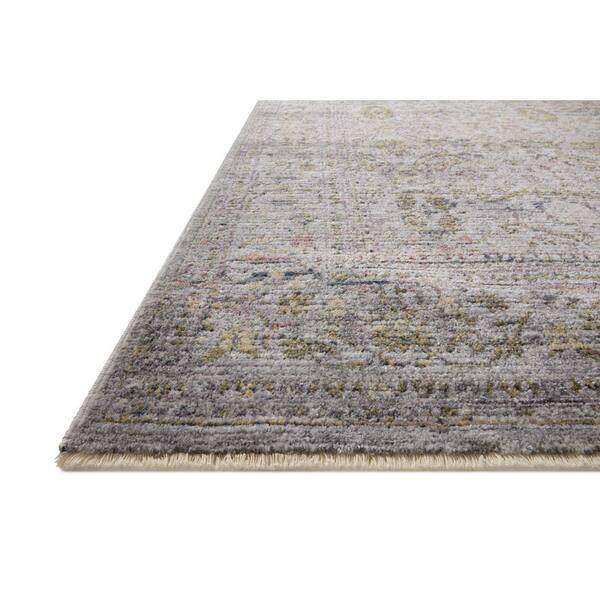 Jean Stoffer Bradbury Grey / Multi 2 ft. 6 in.  x 10 ft.  Contemporary Runner Rug