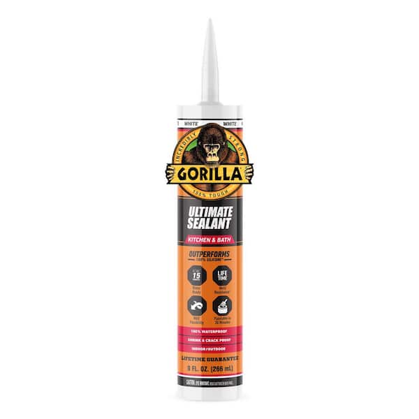 9 oz. White Ultimate Hybrid Paintable Kitchen and Bath Sealant (12-Pack)