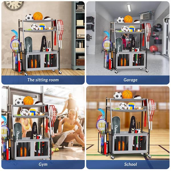 Storage Logic Storage in the Sports Equipment department at