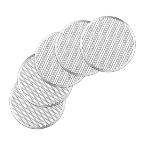 3-Piece Aluminum Pizza Pan Screen Set Metal Pizza Tray for Oven Kitchen Baking Home Restaurant Dishwasher Safe