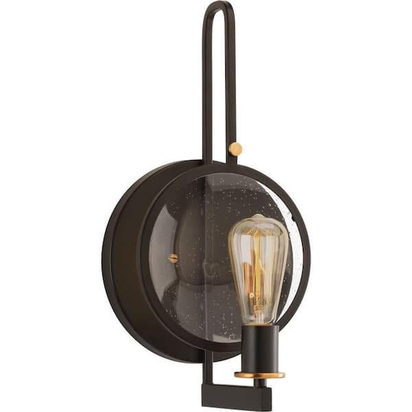 Progress Lighting Looking Glass Collection 1-Light Antique Bronze Wall Sconce