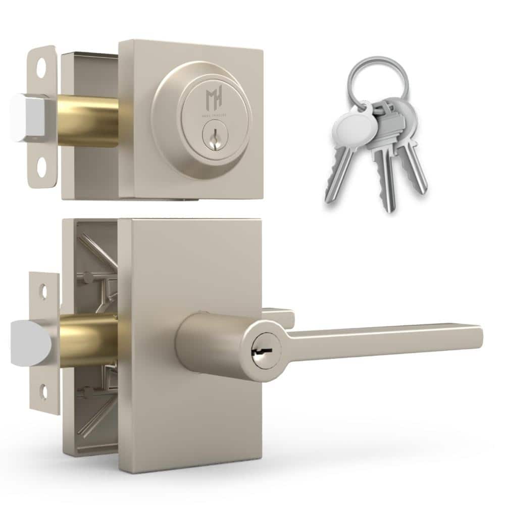 Glamor Entry Handle & Single Cylinder Deadbolt - Satin Nickel price history on PriceWatchPro