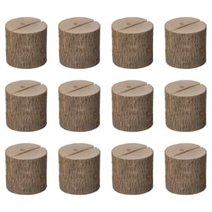 Natural Wooden Rustic Table Wood Place Card Holder (Set of 20 Pieces)