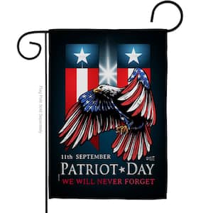 13 in. x 18.5 in. 911 Patriot Day Double-Sided Garden Flag Readable Both Sides Patriotic Patriot Day Decorative