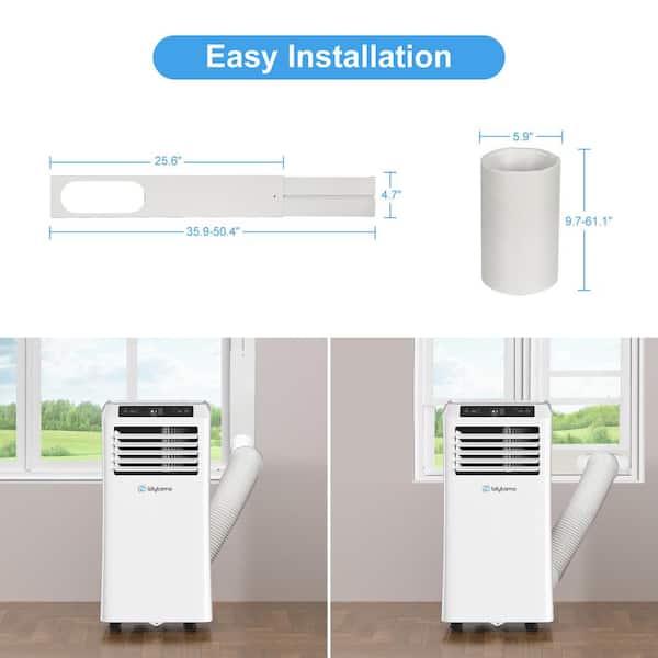 Unbranded - 10,000 BTU Portable Air Conditioners for Room Up to 450 sq. ft. with Dehumidifier, fan, Remote and Wi-Fi