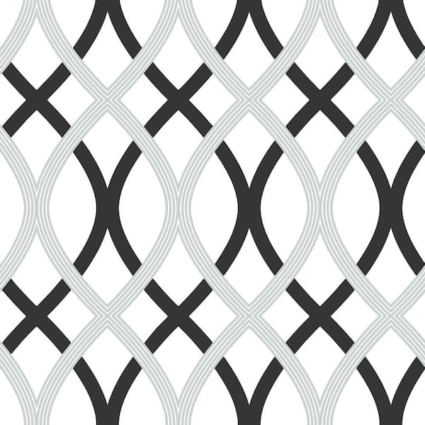 NuWallpaper 30.75-sq ft Black Vinyl Solid Self-Adhesive Peel and Stick  Wallpaper in the Wallpaper department at