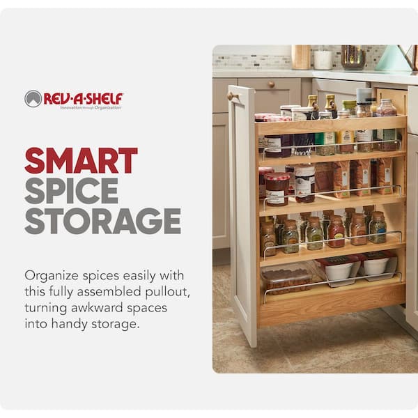 Rev-A-Shelf Natural Maple 10.25 in. Pull Out Kitchen Cabinet