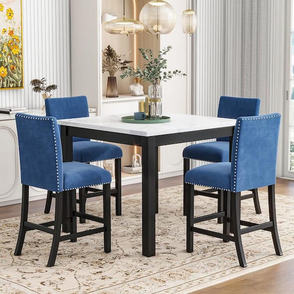 Light blue fashion dining table