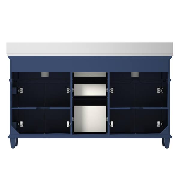 BN-HE⋈ *。 allen + roth Pittman 42-in White Undermount Single Sink