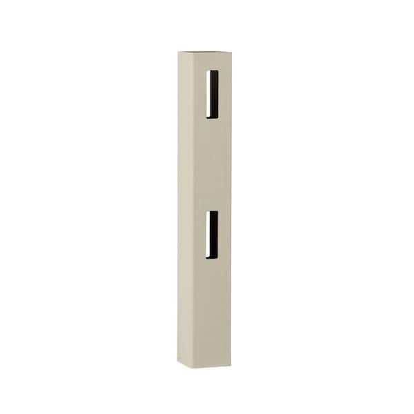 Veranda 5 in. x 5 in. x 5 ft. Tan Vinyl Ranch 2-Rail Fence Line Post