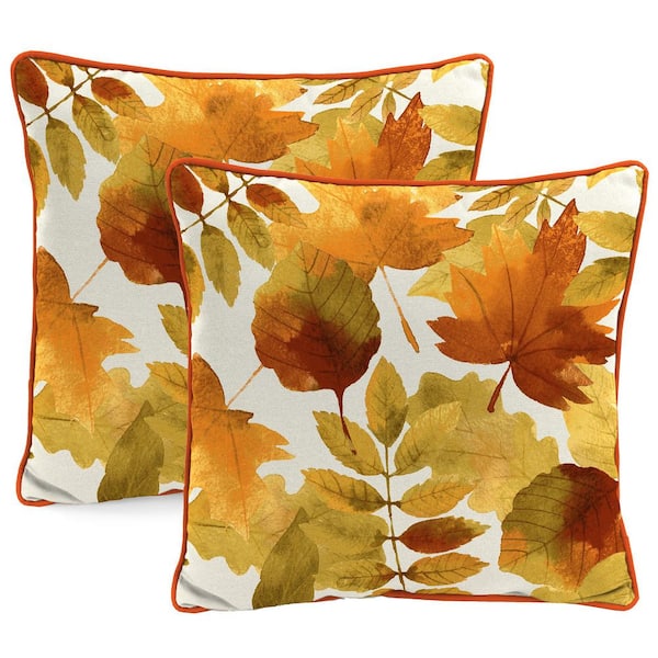 16 in. L x 16 in. W x 4 in. T Square Outdoor Throw Pillow