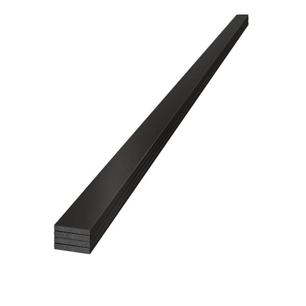 1 in. x 4 in. x 8 ft. Timeless Midnight Black Smooth Pine Trim (4-Pack)