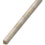 Sannita Neutral 19 mm Thick x 3/4 in. Wide x 94 in. Length Coordinating Vinyl Quarter Round Molding
