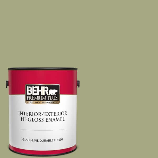 BEHR PREMIUM PLUS 1 gal. #S370-4 Rejuvenation Hi-Gloss Enamel Interior/Exterior Paint