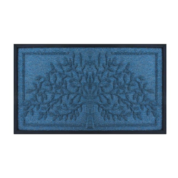 Unbranded A1HC First Impression Tree Design Molded 18 in. x 30 in. Polypropylene Door Mat