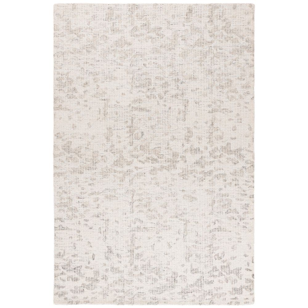 Ebony 3 ft. x 5 ft. Ivory/Gray Abstract Botanical Area Rug price history on PriceWatchPro