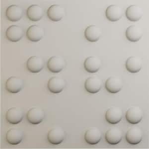 19-5/8''W x 19-5/8''H Emery EnduraWall Decorative 3D Wall Panel, Satin Blossom White (Covers 2.67 Sq.Ft.)