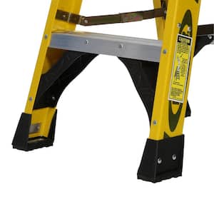 3 ft. Yellow Fiberglass Step Ladder with 375 lb. Load Capacity Type IAA Duty Rating
