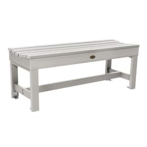 4 ft 2-Person Harbor Gray Recylced Plastic Outdoor Bench