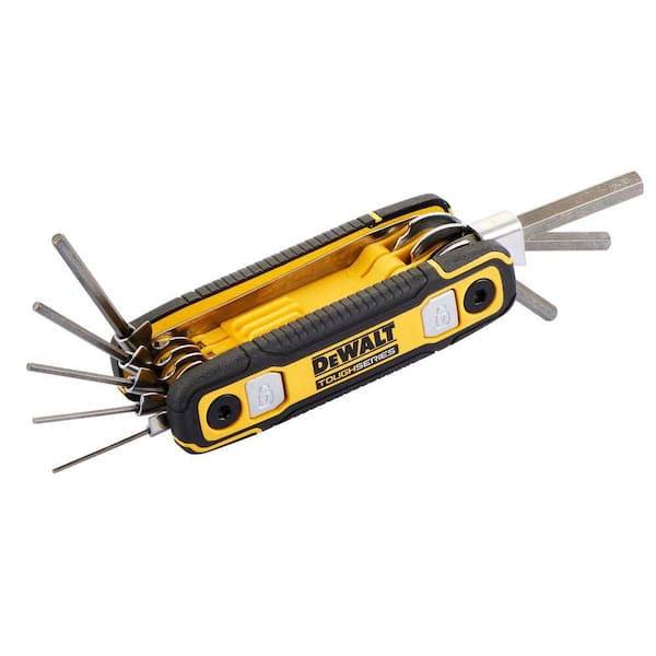 DEWALT TOUGHSERIES Metric Folding Locking Hex Key Set (8-Piece