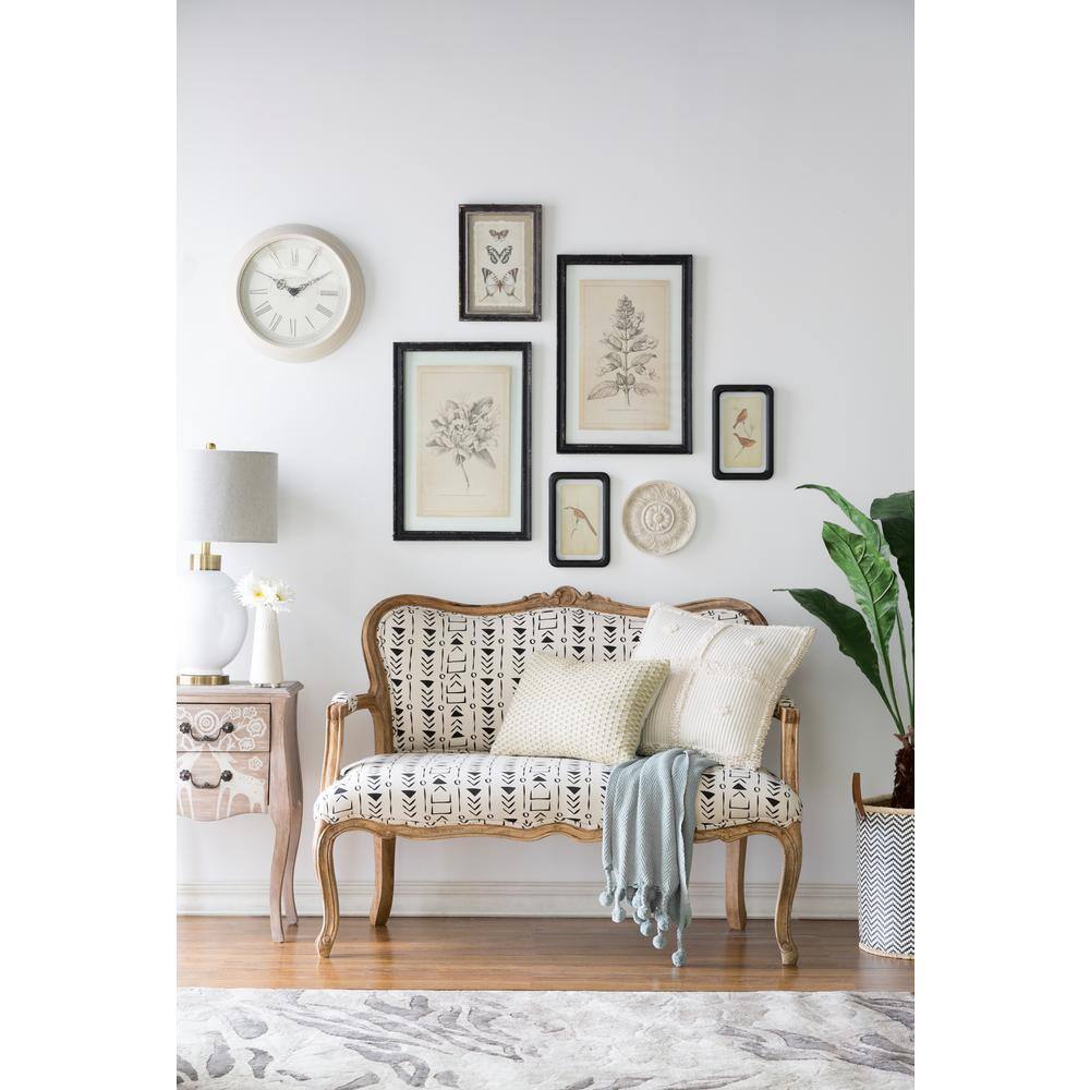 Set of 4 Black Wood Framed Botanical Wall Art Prints