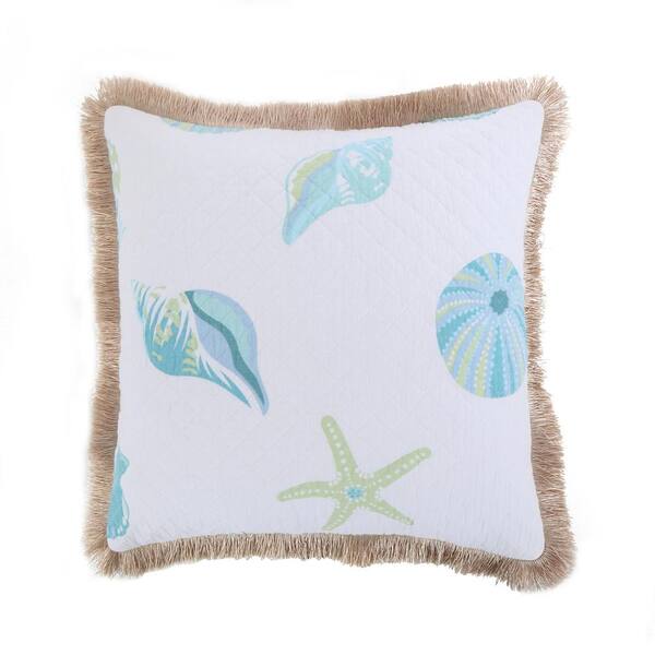 Teal 2025 fringe pillow