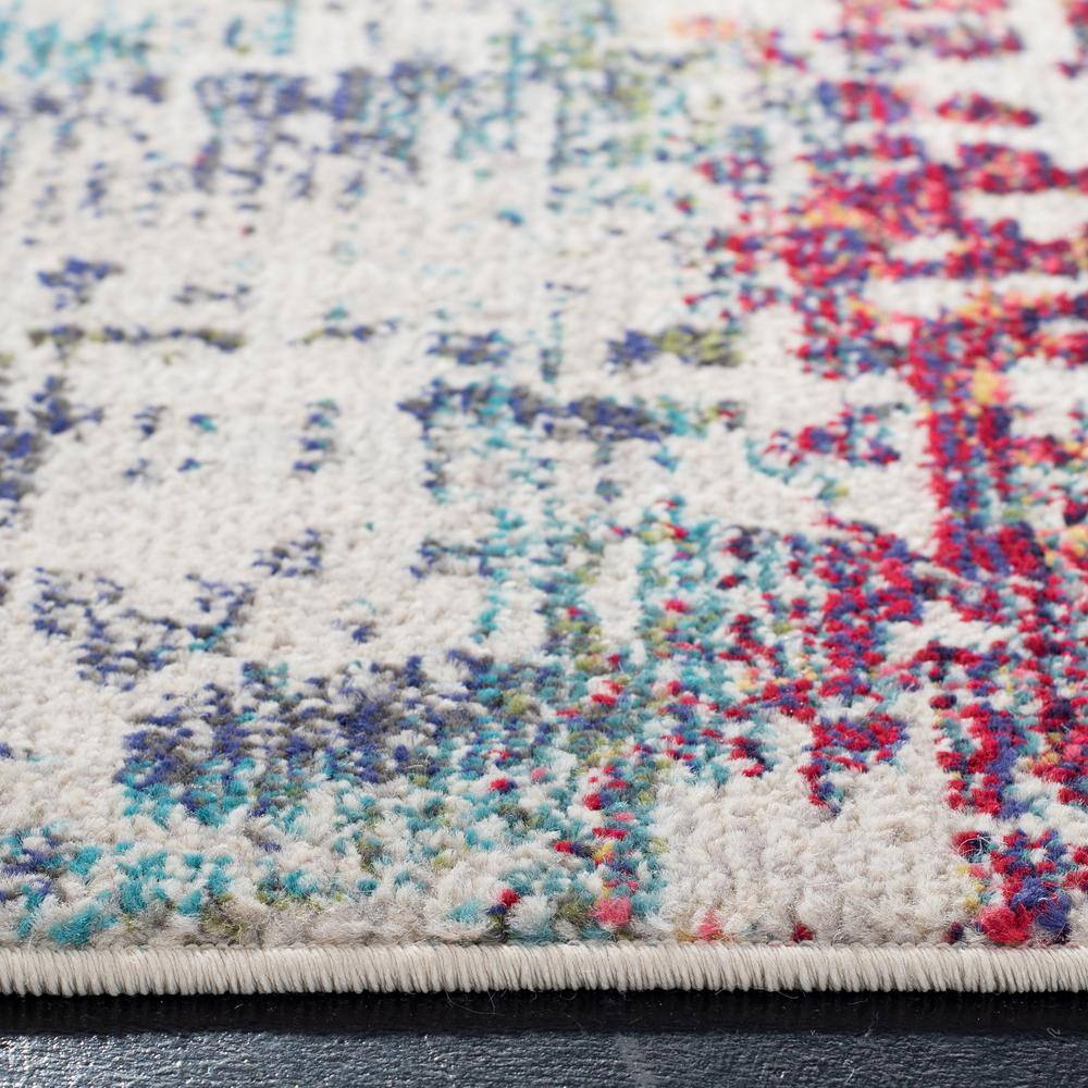 Madison Roswell Vintage Blue 6'7" Square Synthetic Area Rug