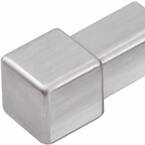 Squareline Profile Corner 1/2 in. Square Edge Brushed Stainless Steel Metal Tile Edge Trim (1-Piece)