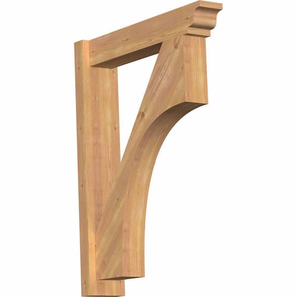 Ekena Millwork 6 in. x 34 in. x 26 in. Western Red Cedar Westlake Traditional Smooth Outlooker