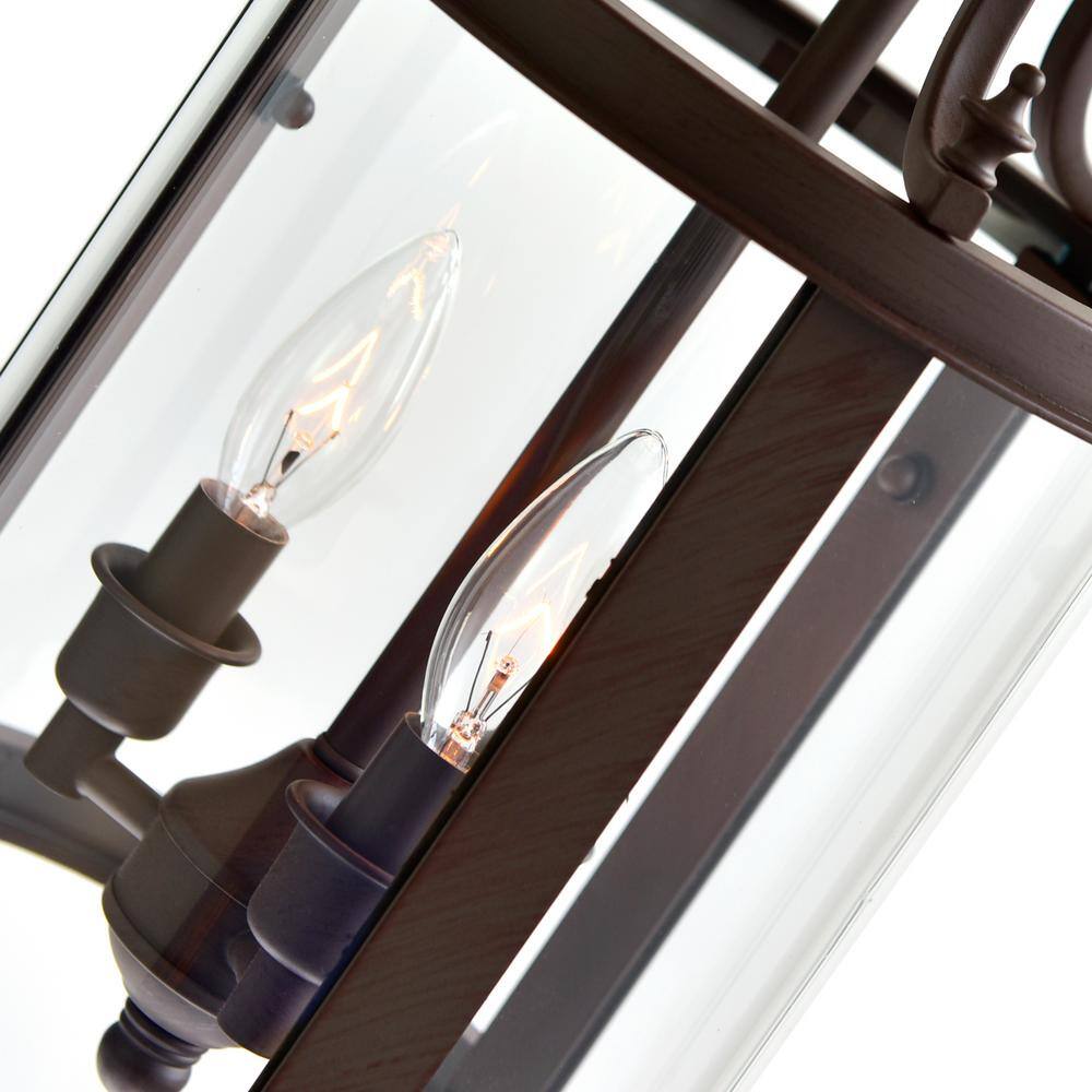 Desire Bronze Mini Drum Pendant with Clear Glass Shade