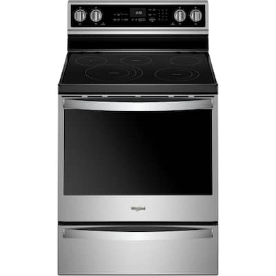 6.4 cu. ft. Smart Electric Range with Self-Cleaning Oven in Fingerprint Resistant Stainless Steel