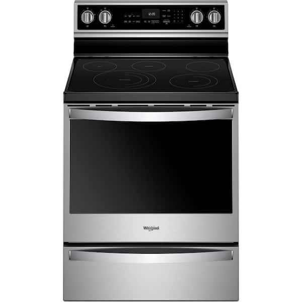 Whirlpool 6.4 cu. ft. Smart Electric Range with Connection in Fingerprint Resistant Stainless Steel