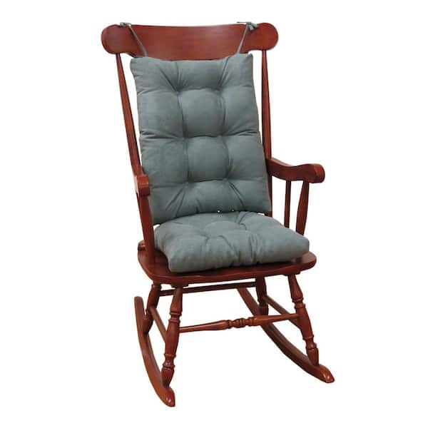 Stone 2 Count 2 Piece Klear Vu Twillo Overstuffed Rocking Chair Cushion Set Seat 17 x 17 and Seatback 21 x 17 