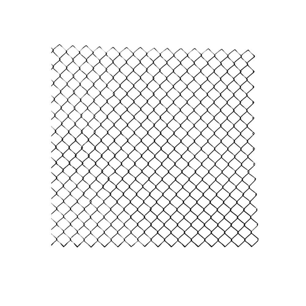 4 x 50 ft Black Galvanized Steel Chain Link Fence Fabric